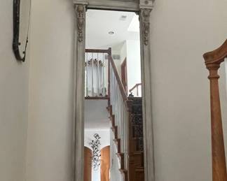 Full-Length Floor Mirror with Pediment