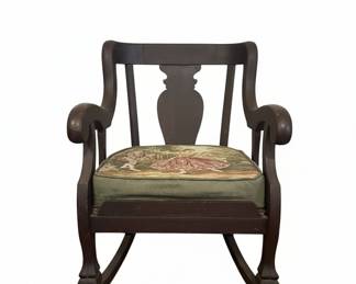 Vintage Victorian Revival Style Rocking Chair