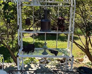 Vintage Wrought Iron Baker's Rack