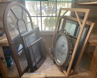 Assorted Decorative Mirrors and Frames