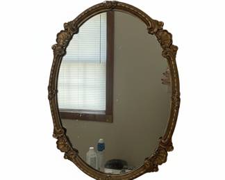 Vintage Syroco Oval Wall Mirror