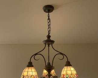 Stained Glass Style Chandelier
