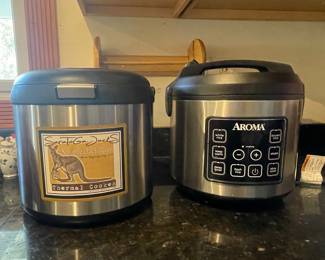 Saratoga Jacks Thermal Cooker and Aroma Rice Cooker