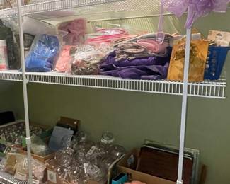 Assortment of craft supplies