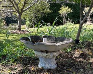 Cast Stone Garden Birdbath