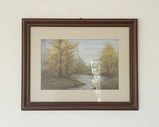 Framed Landscape Drawing