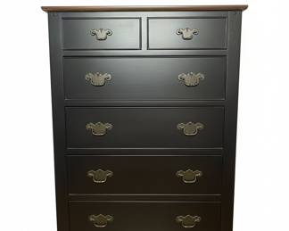 Black Tall Chest of Drawers