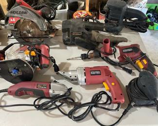 Assorted Corded Power Tools