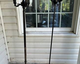 Vintage Candelabra Floor Lamps