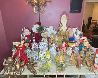 Vintage Christmas Decorative Figures including Mark Roberts Fairies