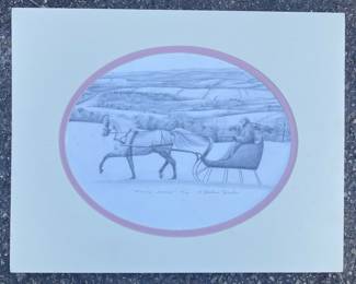 Barbara Berchow Limited Edition Print, Winter Joyride