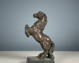 Rearing Horse Bronze Sculpture