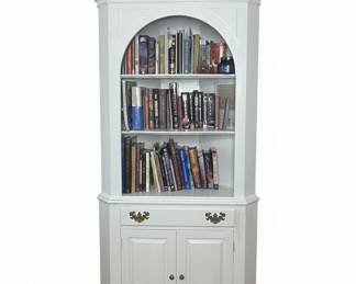 White Painted Corner Hutch