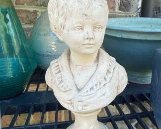 Cast Stone Child Bust