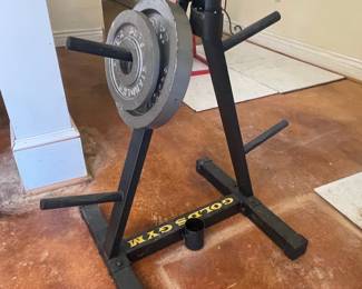 Gold's Gym Plate Tree Weight Stand
