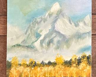 Mountain Landscape Oil Painting
