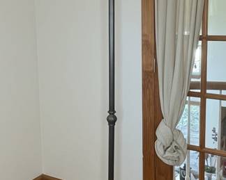 Tiffany-Style Stained Glass Torchiere Floor Lamp