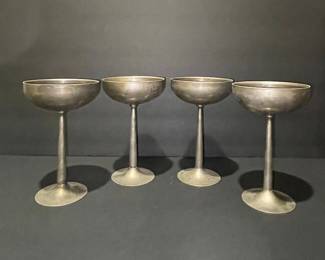 Silverplate Champagne Coupes