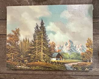 Mountain Landscape Oil Painting