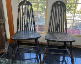 Windsor-style Hoop Back Chairs