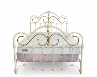 Iron and Brass Bed Frame