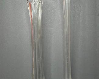 Vintage Swung Glass Bud Vases