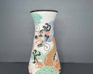 Vintage Ceramic Dragon Vase