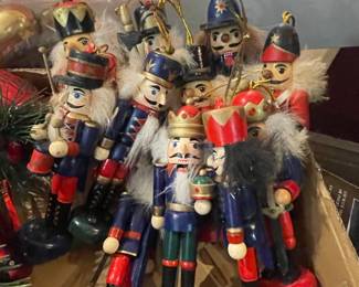 Vintage Wooden Nutcracker Ornaments
