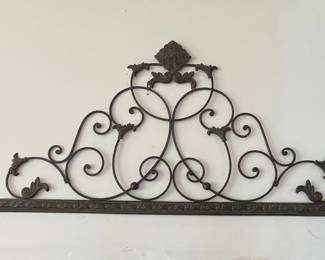 Wrought Iron Wall Pediment