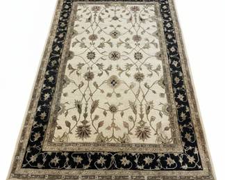 Traditional Floral Wool Area Rug