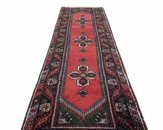 Hand-Knotted Tribal Wool Runner