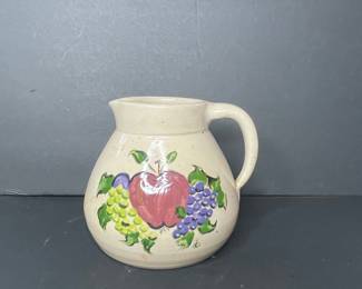 Casey Pottery Fruit Motif Pitcher