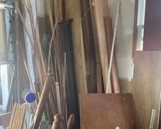 Assorted Lumber and Furniture Components