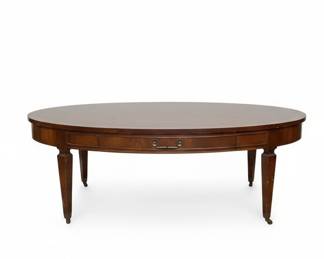 Oval Mahogany Coffee Table