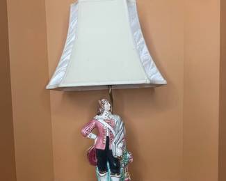 Vintage Porcelain Figural Table Lamp