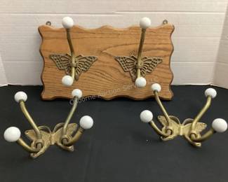 Brass butterfly hooks