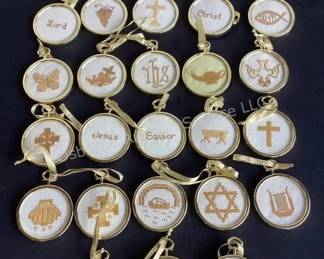 Cross stitch ornaments