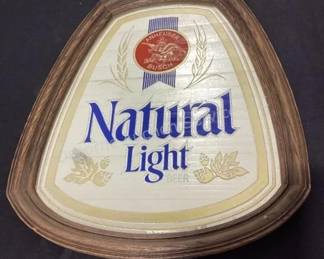 Natural Light beer mirror