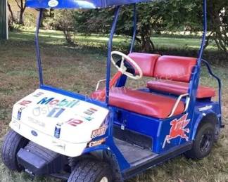 Gas golf cart, runs