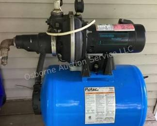 Flotec well pump & bladder tank