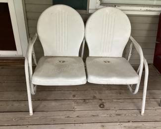 Vintage metal glider