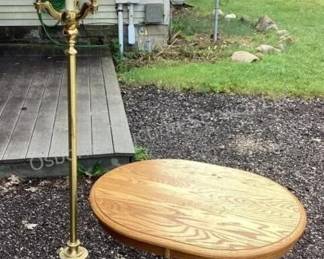 End table & floor lamps
