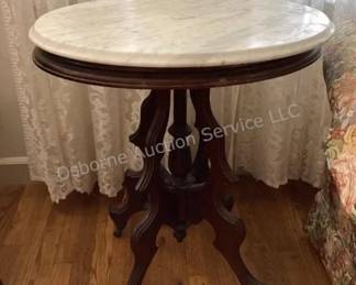 Victorian marble top table
