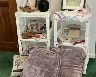 Wicker shelves & more