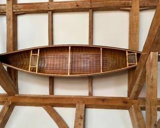 Full size cedar ribbed canoe