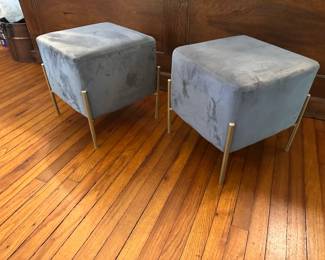 Velvet Ottomans
