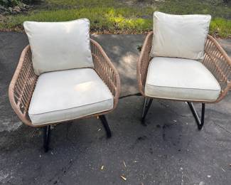 Rattan Chair Set