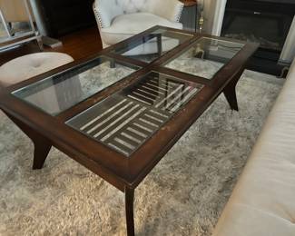 Wood & Glass Cofffee Table