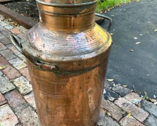 Vintage Copper Milk Can