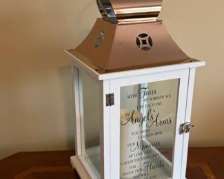 CARSON ANGELS ARMS MEMORIAL LANTERN